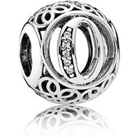 Charm Pandora Donna Alfabeto Vintage in Argento Zirconia 791859CZ - 791859CZ